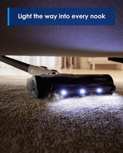 Tineco Pure One A30S 500W Cordless Stick Vacuum Cleaner, 160AW Suction, 60Min Runtime, 1L Larger Dustbin, ZeroTangle Brush, PureCyclone Tech, LED Headlight
