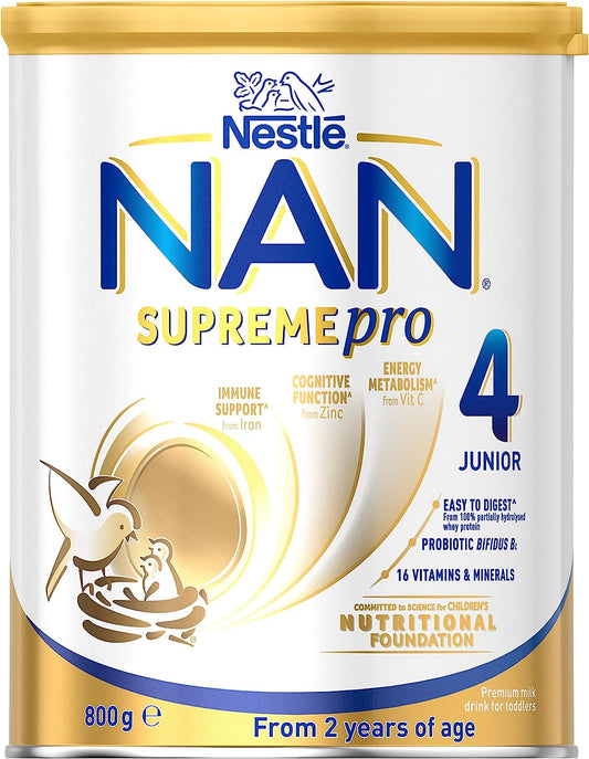 Nestlé NAN SUPREMEpro 4, Premium Toddler 2+ Years Milk Drink Powder 800gm