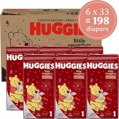 Huggies Little Snugglers Baby Diapers, Size 1 (up to 14 lb.), 198 Pack