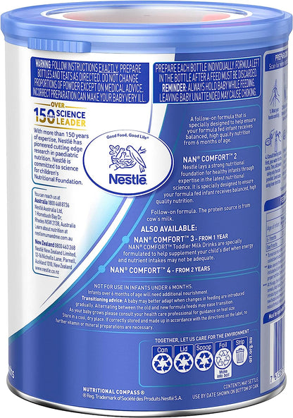 Nestlé NAN COMFORT 2, Follow-On Formula 6-12 Months Powder 800gm