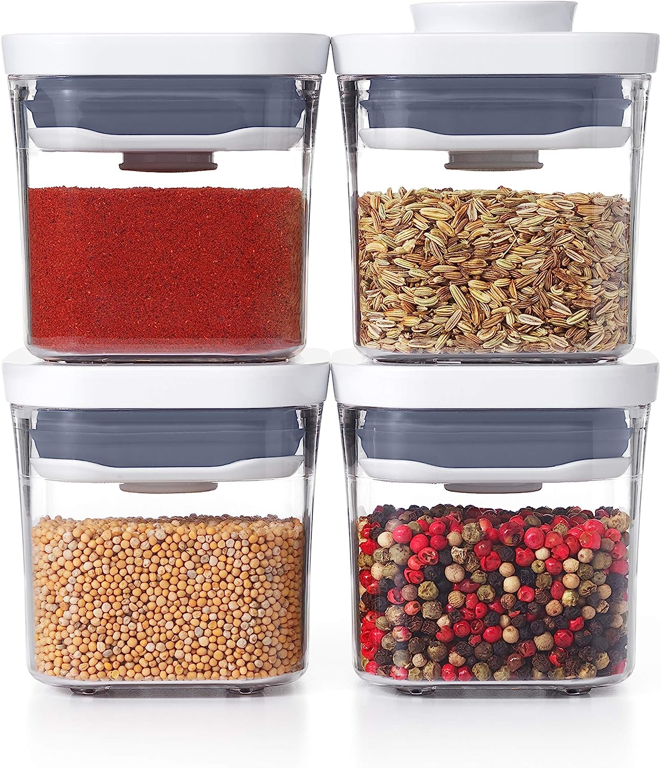 OXO Good Grips POP 2.0 4-Piece Mini Canister Set, Multicolor, One Size