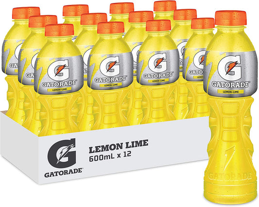 Gatorade Lemon Lime Sports Drink 12 x 600ml