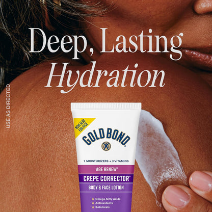 Gold Bond Age Renew Crepe Corrector Body Lotion, Replenishing & Smoothing Formula, 8 oz.US MADE