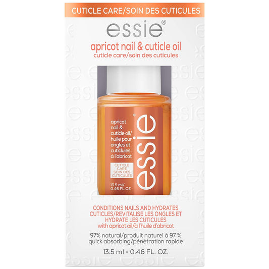 essie Nail Care, 8-Free Vegan, Apricot Nail and Cuticle Oil, softened and nourished cuticles, 0.46 fl oz