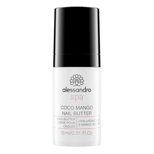 alessandro Coco Mango Nail Butter - Treatment for Damaged Nails and Dry Cuticles - Delivers Hydration to Nails - Nourishing and Strengthening Effects - Vegan Formula - Cruelty Free - 0.51 oz