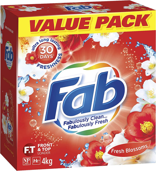 Fab Fresh Blossoms, Laundry Detergent Washing Powder 4KG