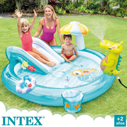 Intex Gator Play Center Inflatable Kiddie Pool Multicolor