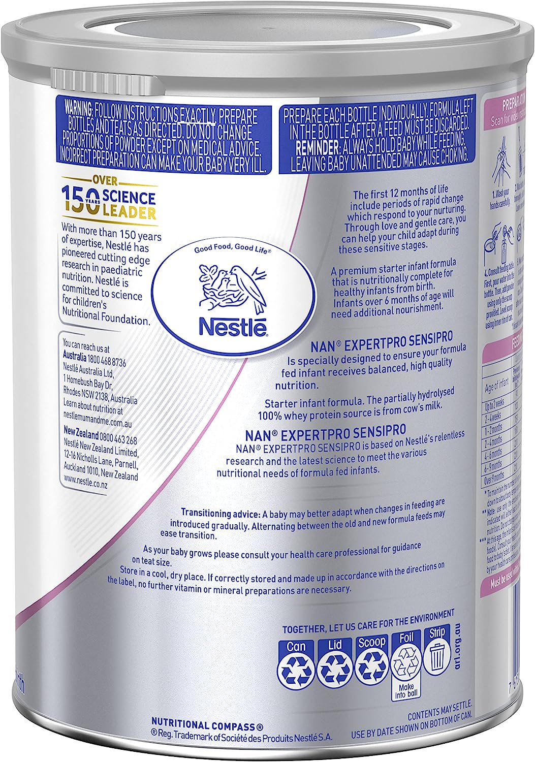 Nestlé NAN EXPERTpro SENSIpro, Suitable from Birth Premium Starter  800gm