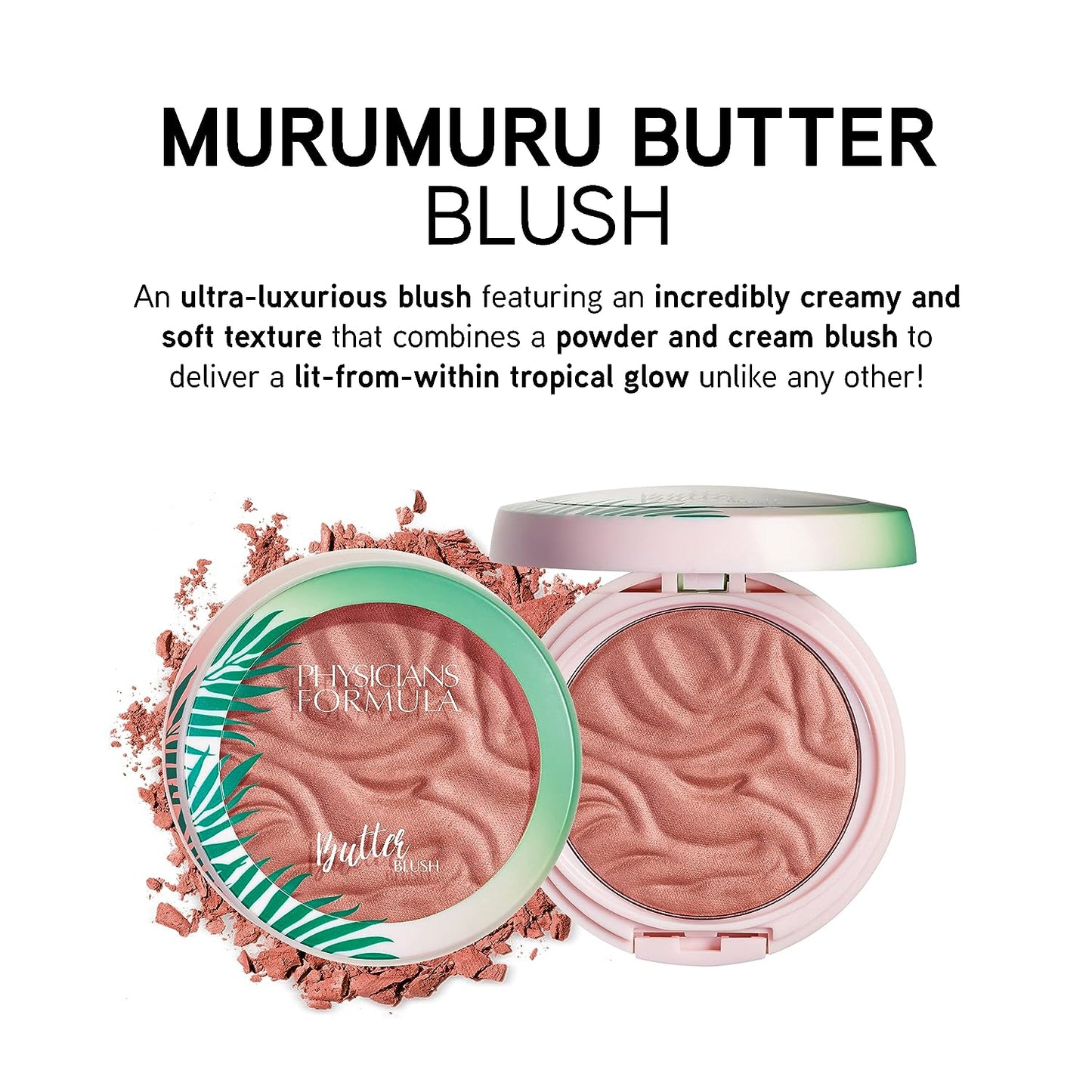 Butter Blush Makeup Powder, Saucy Mauve, Dermatologist Approved, Vegan