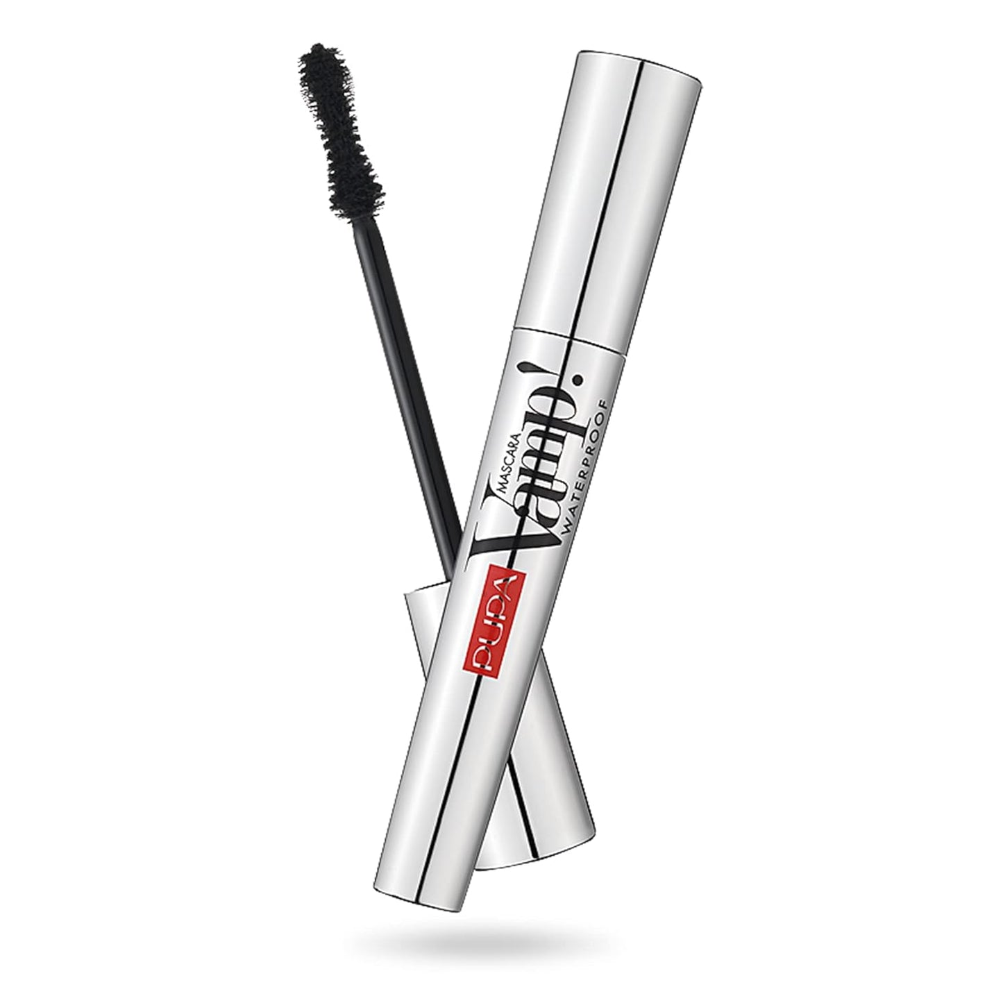 Pupa Milano Vamp! Waterproof Mascara - Add Extreme Volume and Length to Lashes - Serum-Infused Formula Promotes, Clump, and Water Resistant - 001 Extra Black - 0.3 oz