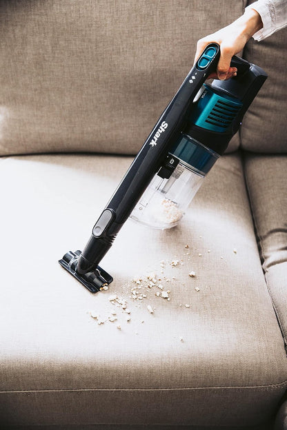 Shark Cordless Vacuum with Self Cleaning Brushroll, 3 Cleaning Modes, 40 Mins Runtime, Transforms Into Handheld, IZ102, Peacock Blue & Charcoal Grey