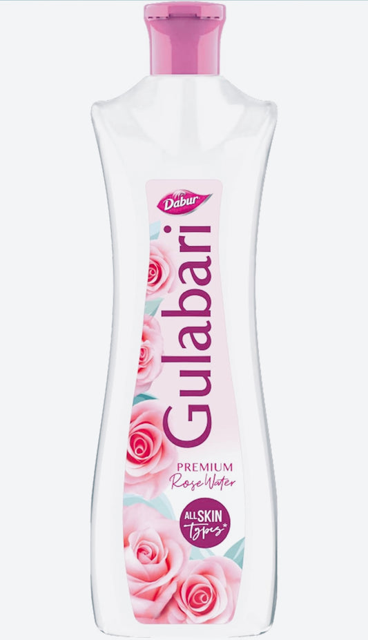 Dabur Gulabari Premium Rose Water - | With No Paraben | Cleanses, Hydrates & Moisturises Skin | Balances & Restores Skin's pH Levels | For All Skin Types
