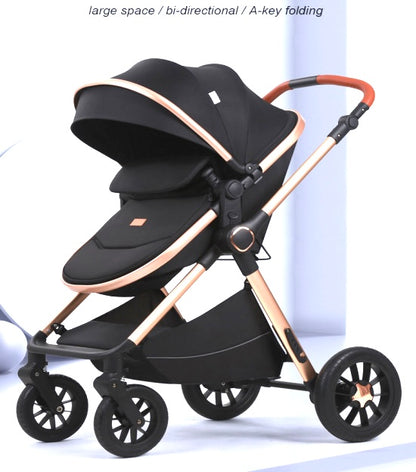 Luxury baby stroller one click foldable and reversible high quality baby stroller 0-36 months