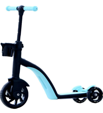 3 in 1 Toddler Scooter,Girls Boys Kids 3 Wheel Kick Scooters, Adjustable Height Extra Wide PU Flashing Wheels Scooter for Children from 2 to 8 Years Old