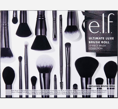 e.l.f. 19 Piece Brush Set for Precision Application, Synthetic