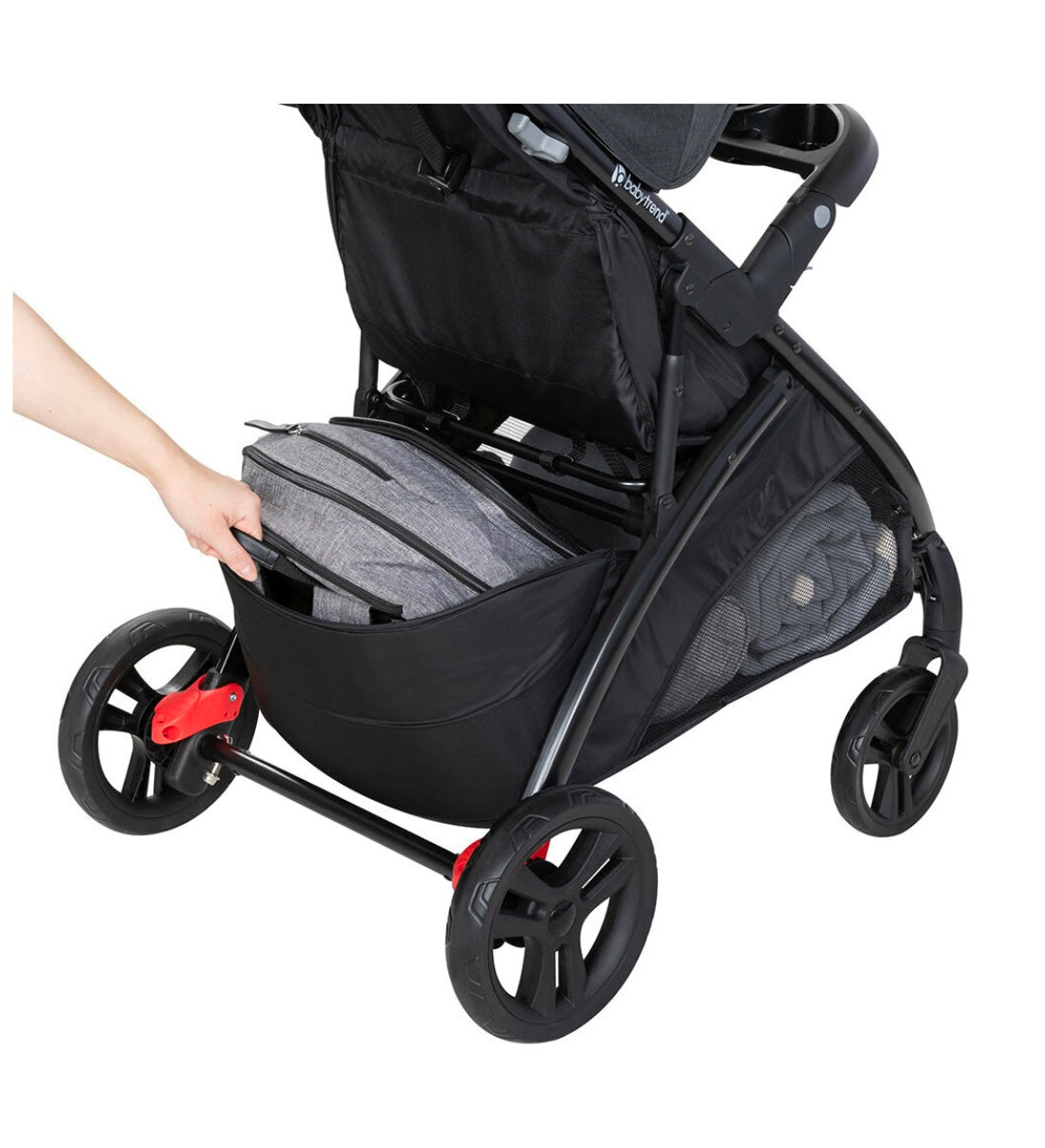 Baby Trend Tango Stroller/Pram w/Canopy UPF50+ Evening Grey Kids/Baby/Toddler