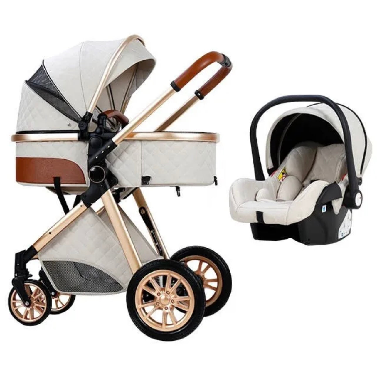 Luxury baby car seat with bassinet