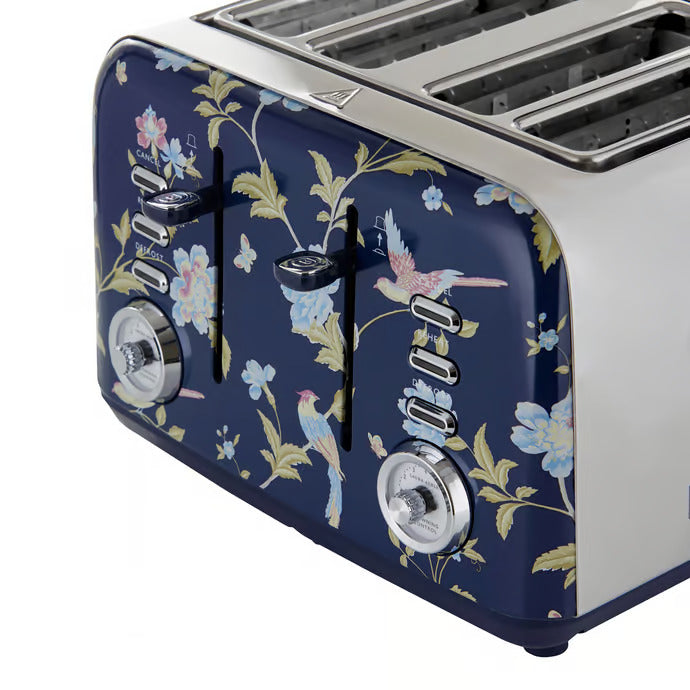 Laura Ashley Elveden 4 Slice Toaster - Navy SBT583BS