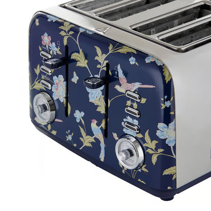 Laura Ashley Elveden 4 Slice Toaster - Navy SBT583BS