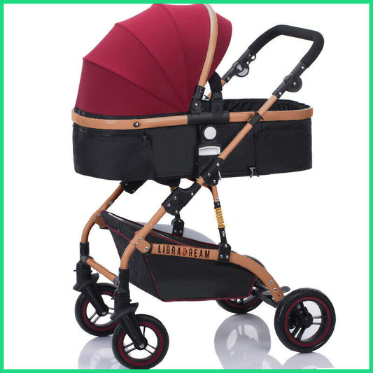 3 IN 1 Baby Stroller Pram Shock Absorbers Push Chair