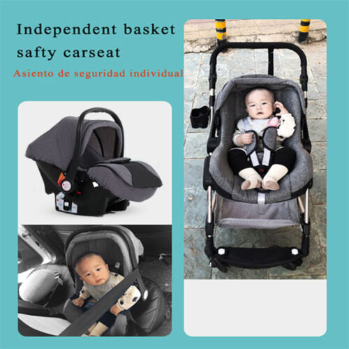 Baby Stroller Set 3 in 1 Newborn Infant Bassinet Travel System with Car Seat