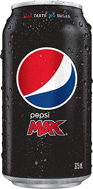 Pepsi Max Cola Soft Drink, 30 x 375ml